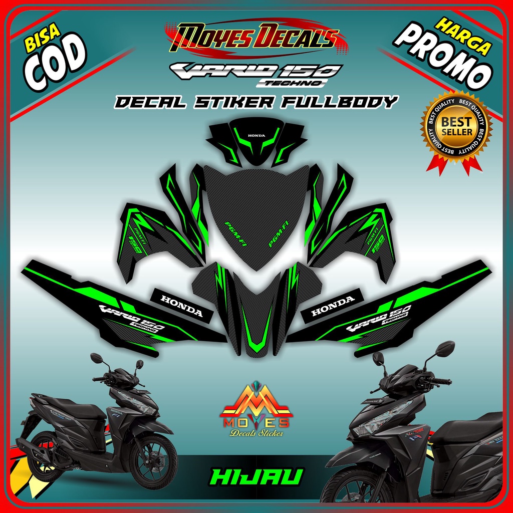 Decal Vario Decal stiker full body vario 150 techno - decal stiker motor honda vario 150 techno