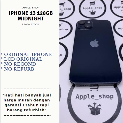 Iphone 13 128gb midnight Lcd Original Mulus Original Bukan Refurbish / Rekondisi