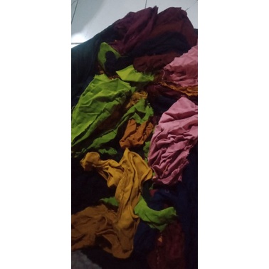 PROMO  Kain Perca Kain rayon santung polos