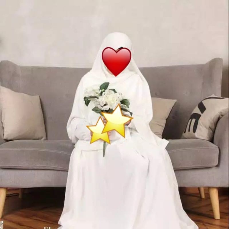 Gamis Putih Set PL by Hijab Alila