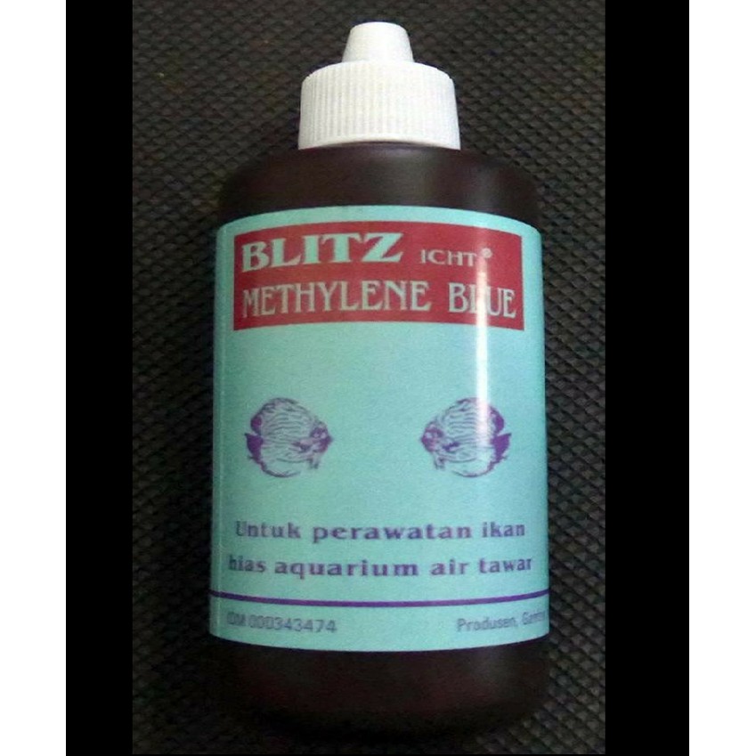 Aksesoris Ikan Hias Obat Ikan Blitz Icht Metil Biru 100cc Shopee