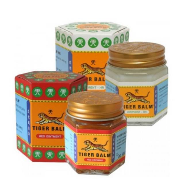 minyak balsem Tiger Balm original Red/White Ori Singapore import Malaysia
