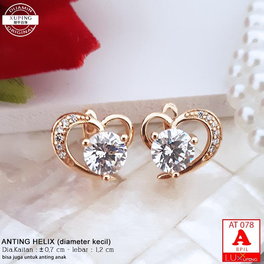 {Ils31au22a} AT 078 Anting Daun Telinga Anting Diameter Kecil Bisa Juga Untuk Anak Anak Balita Antin