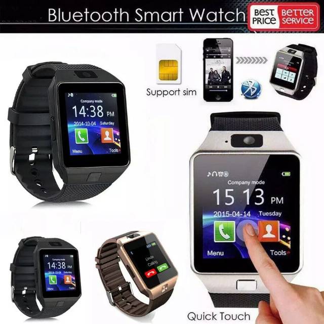 SMARTWATCH U9 SMART WATCH DZ09 Jam Tangan HP Android Support Sim Card