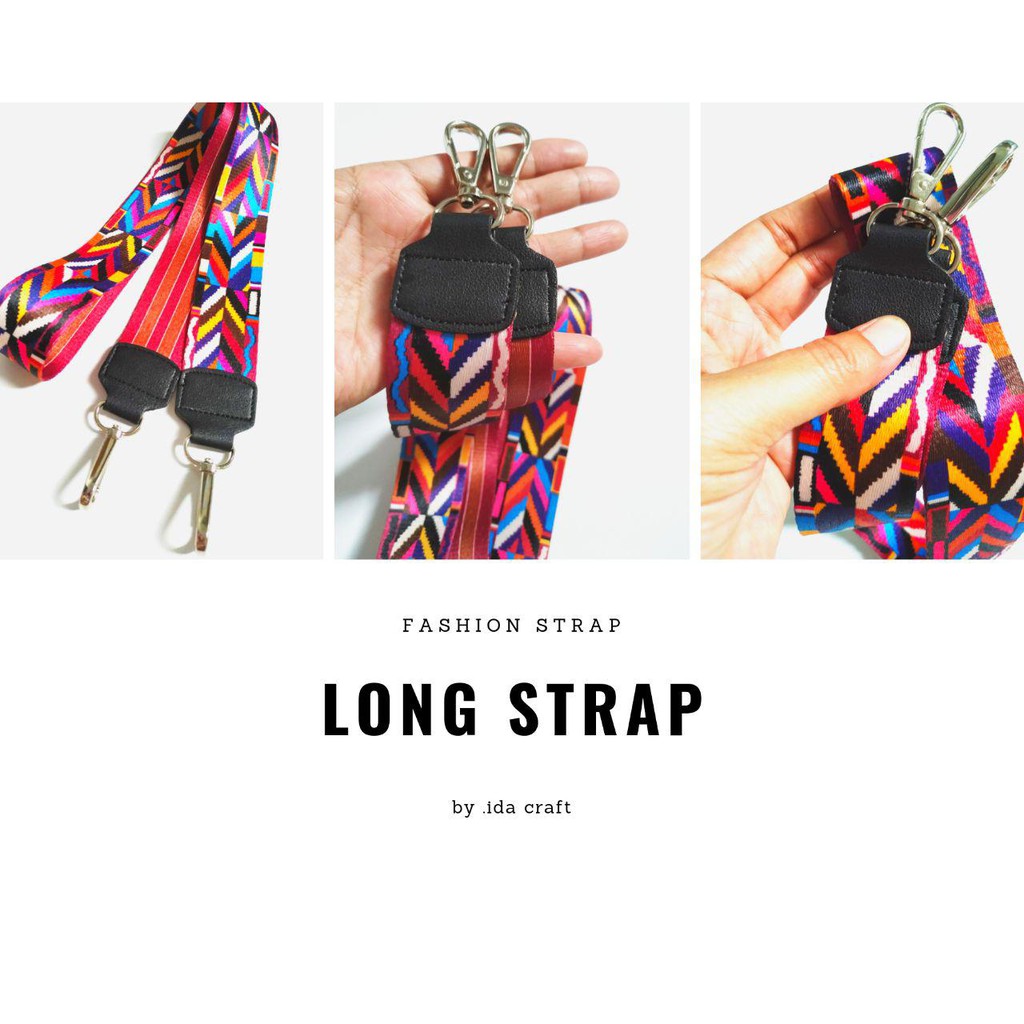 LONGSTRAP/LONG STRAP /TALI SLING RAINBW/strap ms/pcs