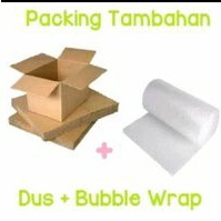 

packing tambahan dus dan buble wrap