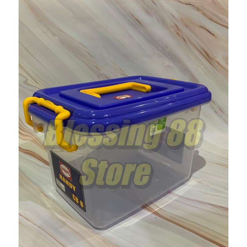 Update!! Container Box/Box Container Shinpo SIP 133-1 HANDY CB 8 Liter - Biru