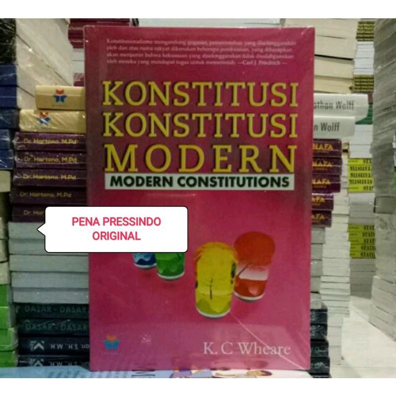 Buku Konstitusi-Konstitusi Modern (Modern Constitutions)
- K.C Wheare