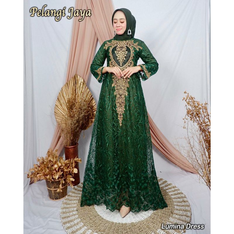 New Gamis Bordir Bidadari Kebaya Gamis tulle modern