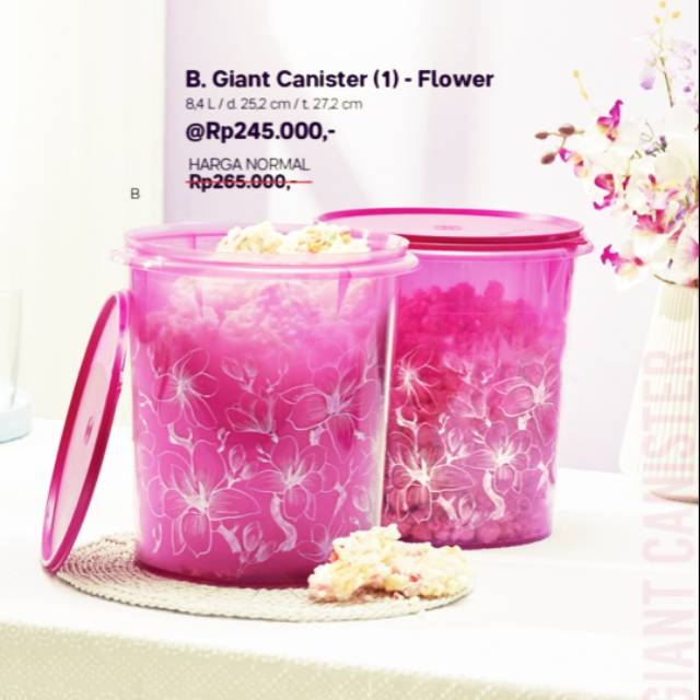 Giant canister flower