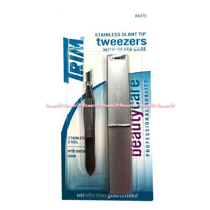 Trim Stainless Stant Tip Tweezers Alat Pingset Jepit Dengan Box Kotak Stainless Trims