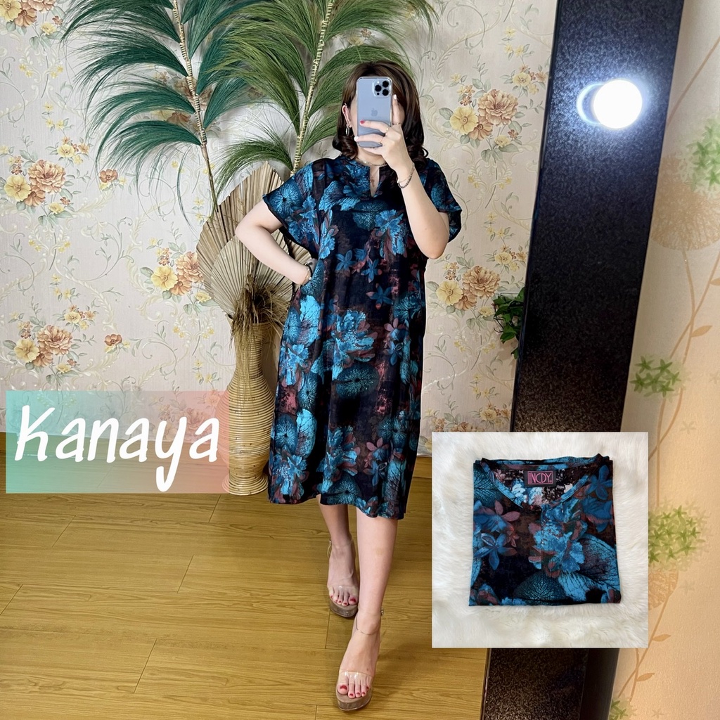 NCDY HOMEWEAR DASTER PENDEK SELUTUT RAYON PREMIUM LD 130cm BUSUI FRIENDLY KEKINIAN-Kanaya PENDEK