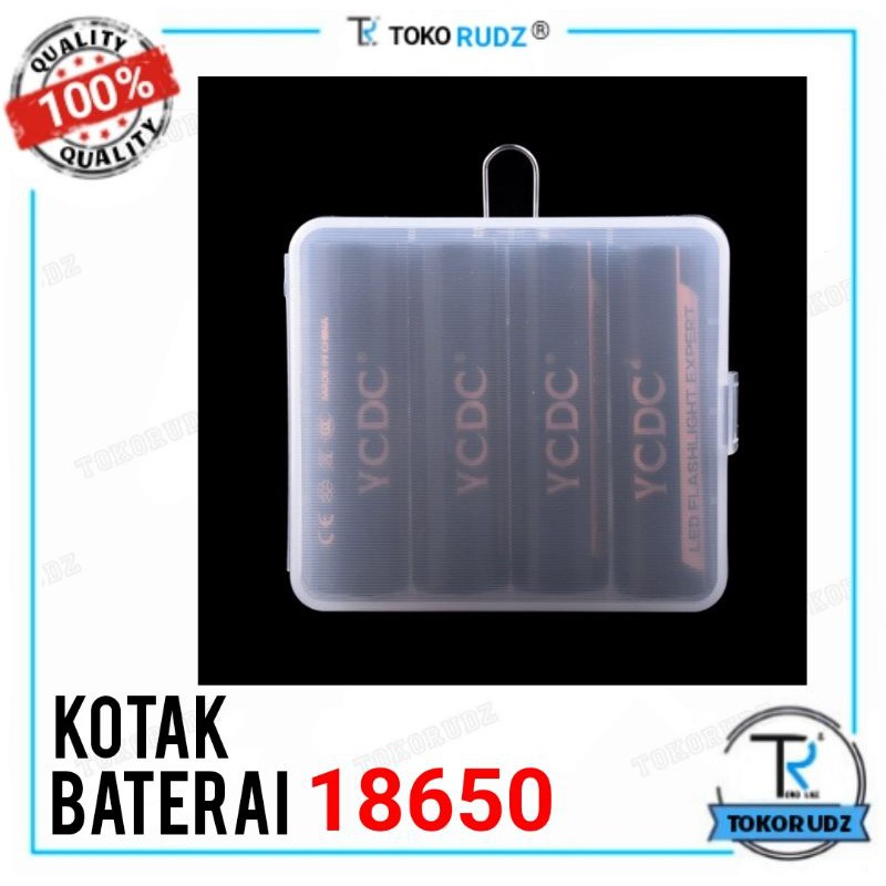 Kotak Baterai 18650 Li-iON Case Penyimpanan Batre Powerbak Senter Kipas Angin Mini  Best Quality