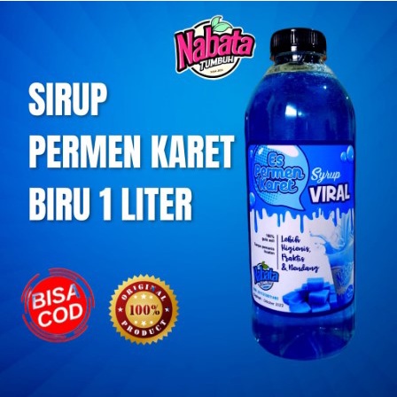 

Sirup Permen Karet Biru Murah Original Kemasan 1 Liter Enak dan Mantap