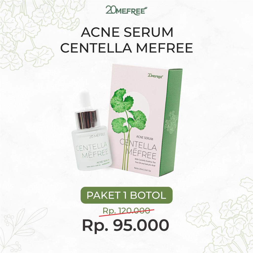 20Mefree Acne Serum – Centella Mefree Serum Wajah Perawatan Kulit Berminyak Berjerawat Membantu Mengontrol Minyak Berlebih