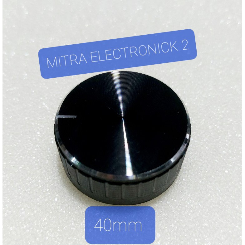 KNOP POTENSIO BLIMBING HITAM METAL TEBAL BAGUS