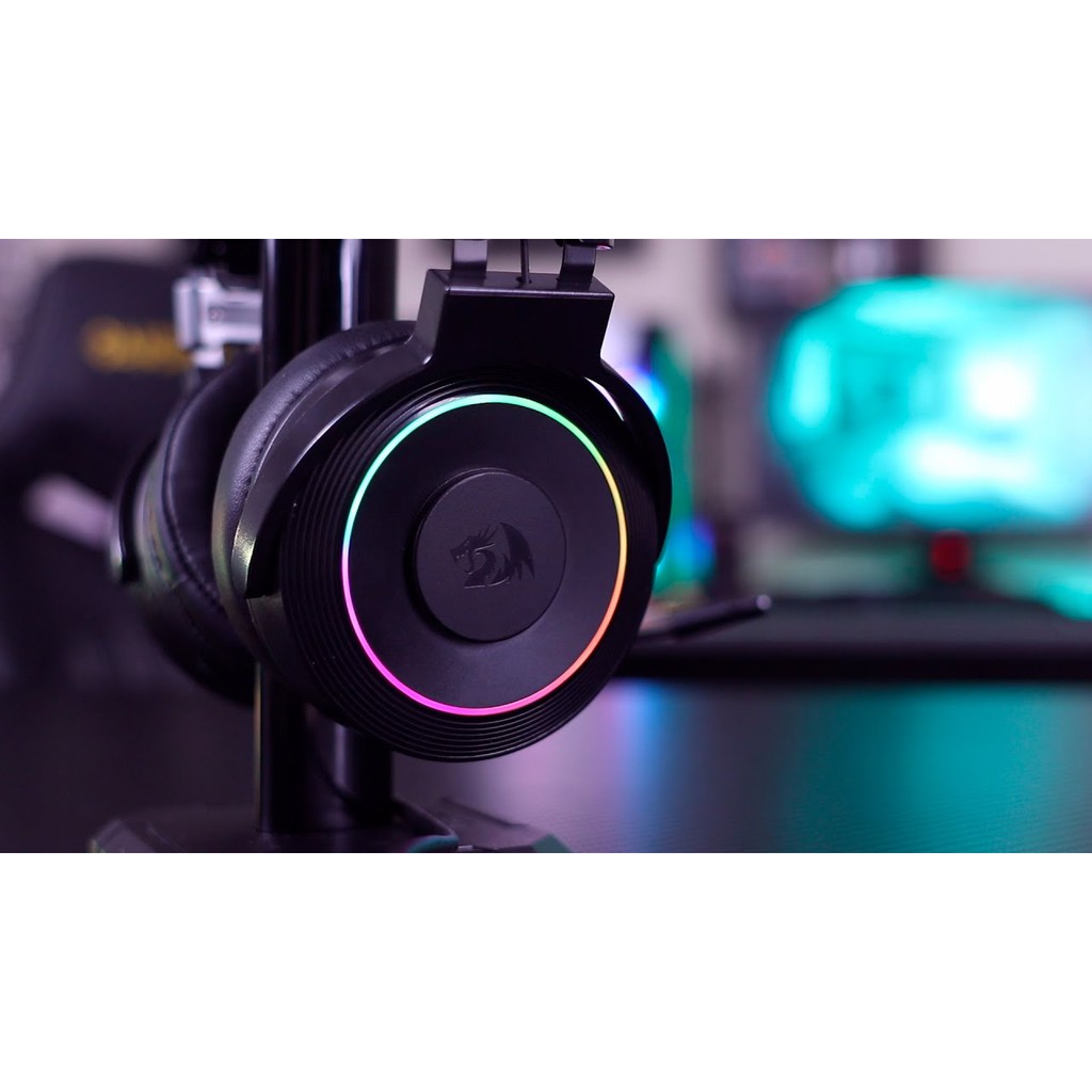 Redragon Headset Gaming USB 7.1 RGB + Cradle Stand Lamia 2 H320RGB-1