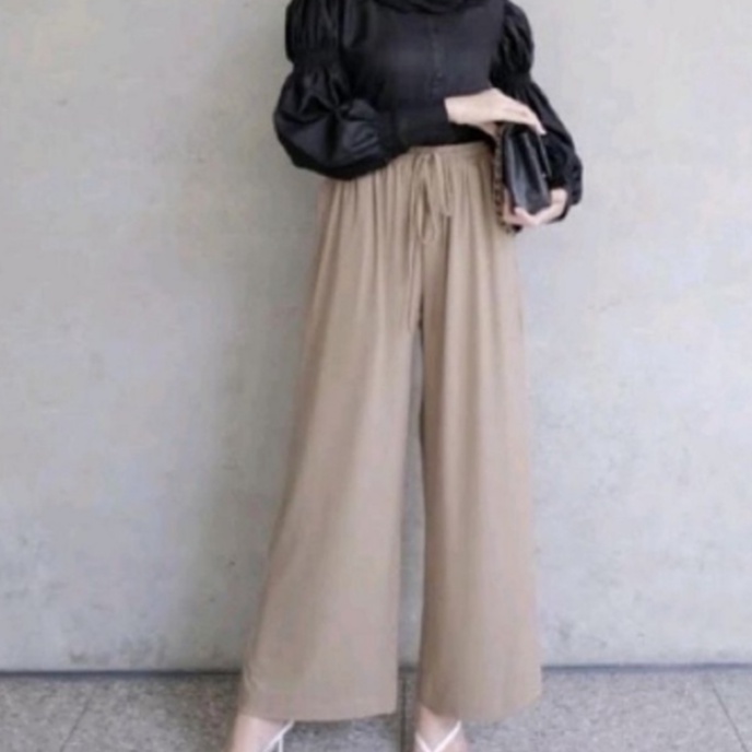 Kulot wolfis wanita xl   KULOT RIBON PANTS  CELANA KULOT   KULOT WOLFIS