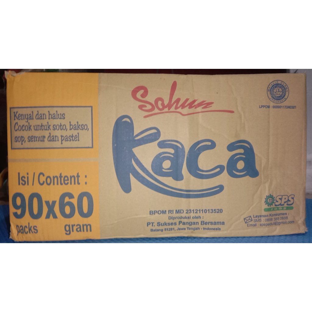 

Sohun Kaca sachet 60gram (DUS)