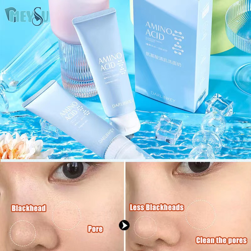 【READY STOCK】NICOR Low PH Amino Acid Cleanser 120ml Whitening Oil Control Facial Foam