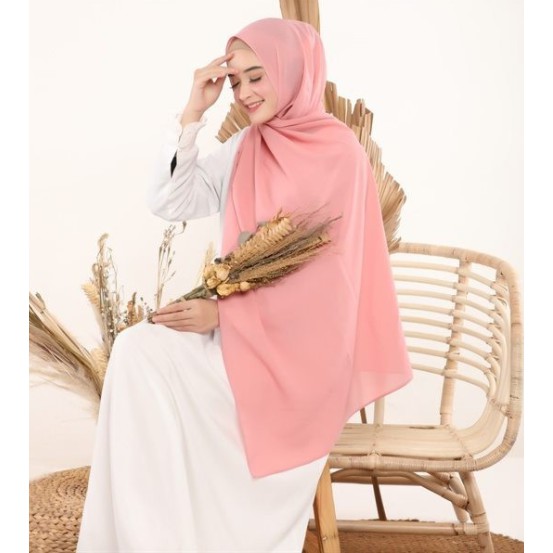 Jilbab Pasmina Ceruti Babydool Polos 180 x 75 CM