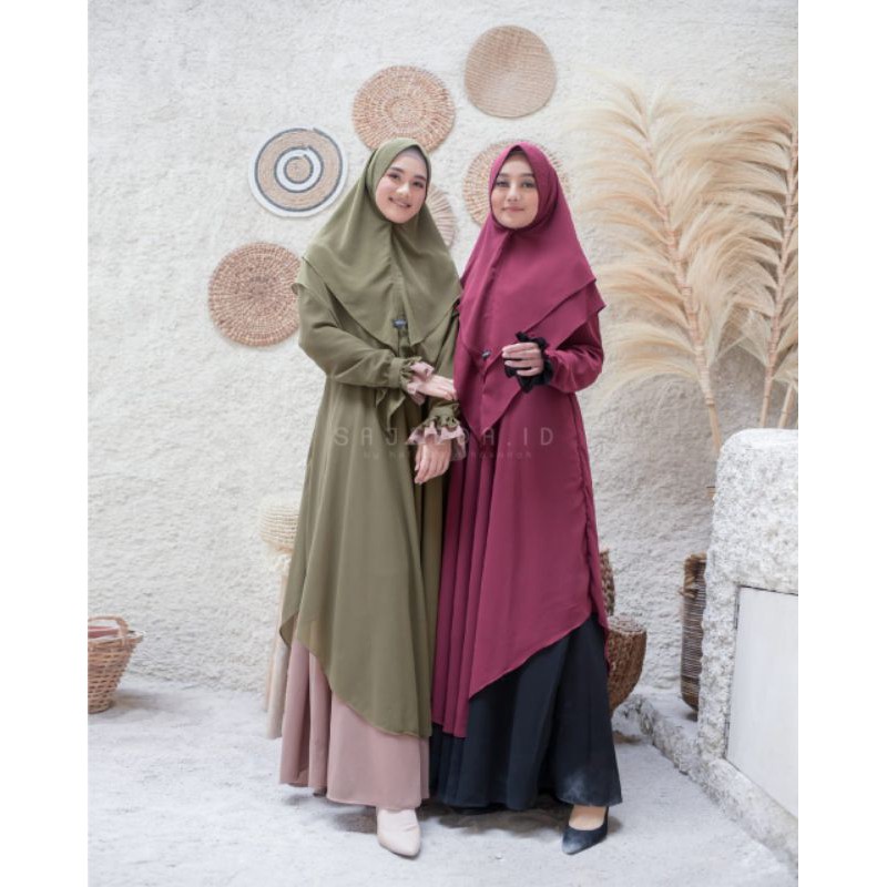 Dress By Sajeeda size XS S XL Gamis Syari Hafsha Aufa dress Busui