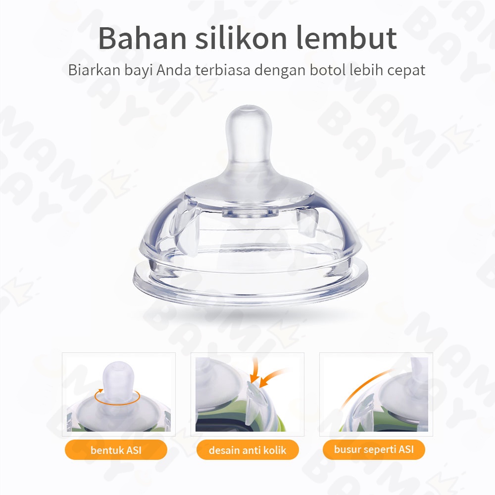 OKEYI Nipple dot piko bello dot bayi dot wide neck dengan sedotan