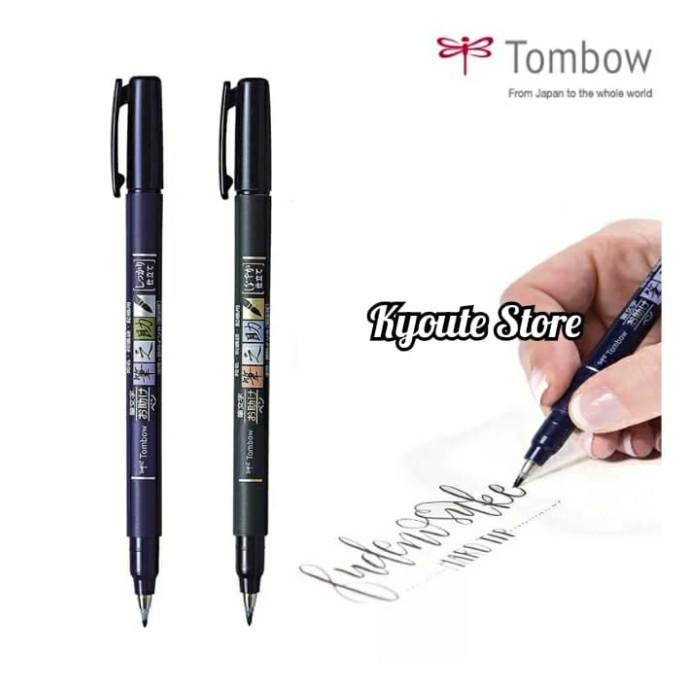 

Tombow Fudenosuke Soft Hard Tip Brush Pen Lettering Kaligrafi