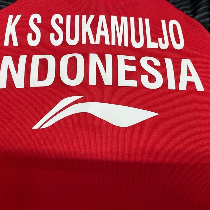 【Unggulan】 Kaos Badminton Olimpiade Jersey Indonesia Olimpiade Tokyo Kaos Badminton Olimpiade Indone
