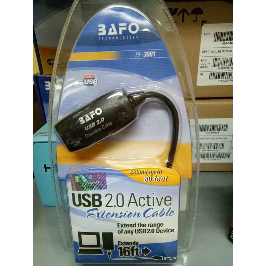 Bafo Kabel Extention 5M USB 2.0 BF-3001 Aktif sparepart cpu