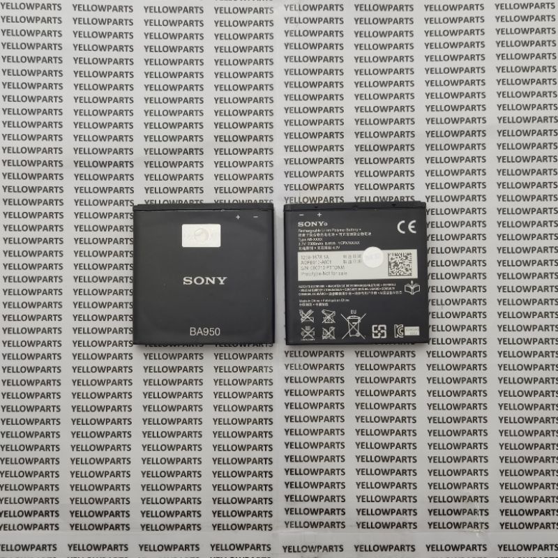 BAT BATTERY BATERAI BATRE SONY ZR BA950 ORIGINAL