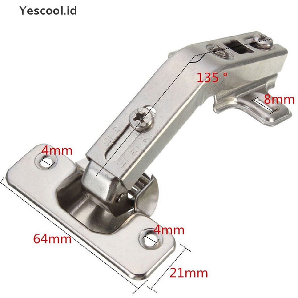 (Yescool) At135° Engsel Pintu Lemari Model Lipat Untuk Dapur