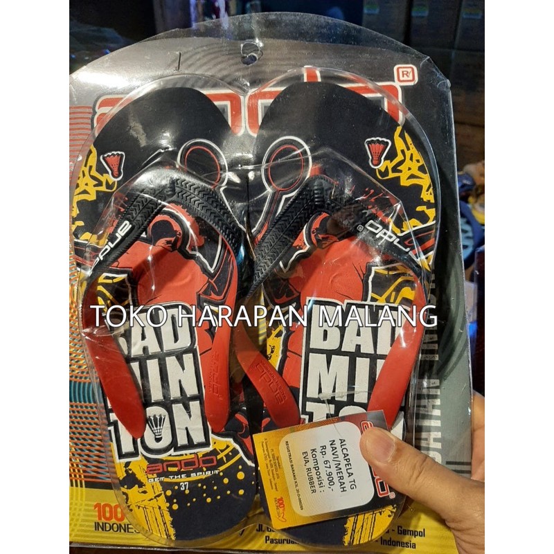 ando alcapela sandal jepit anak laki tanggung badminton [TOKO HARAPAN MALANG]