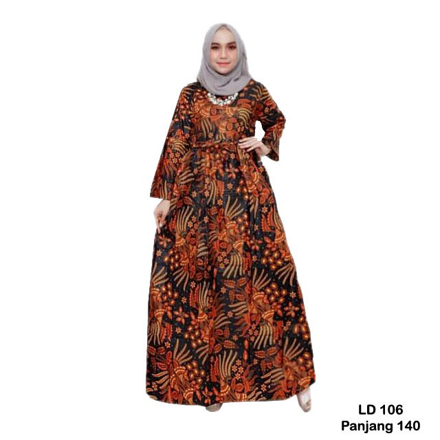 Gamis Batik Motif Manggar