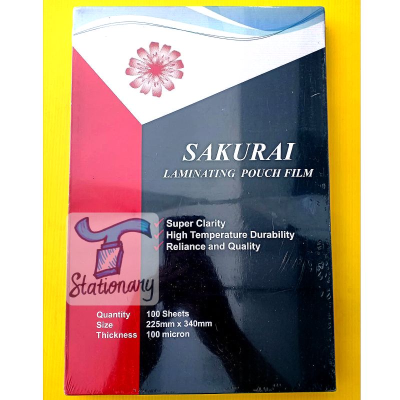 

Plastik Laminating Sakurai F4 (22.5x34cm).