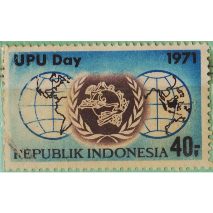 

Perangko Filateli J45 Indonesia Mint 1v 04.10.1971 UPU Day