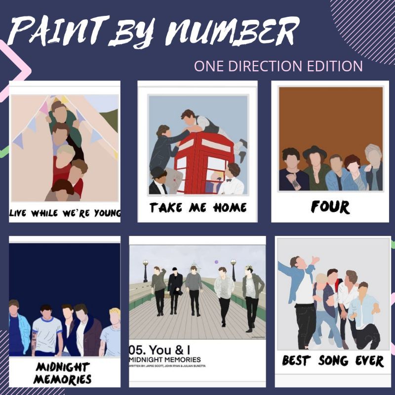 

Paint By Number [ONE DIRECTION] | Painting Kit Kanvas | Kit lukis