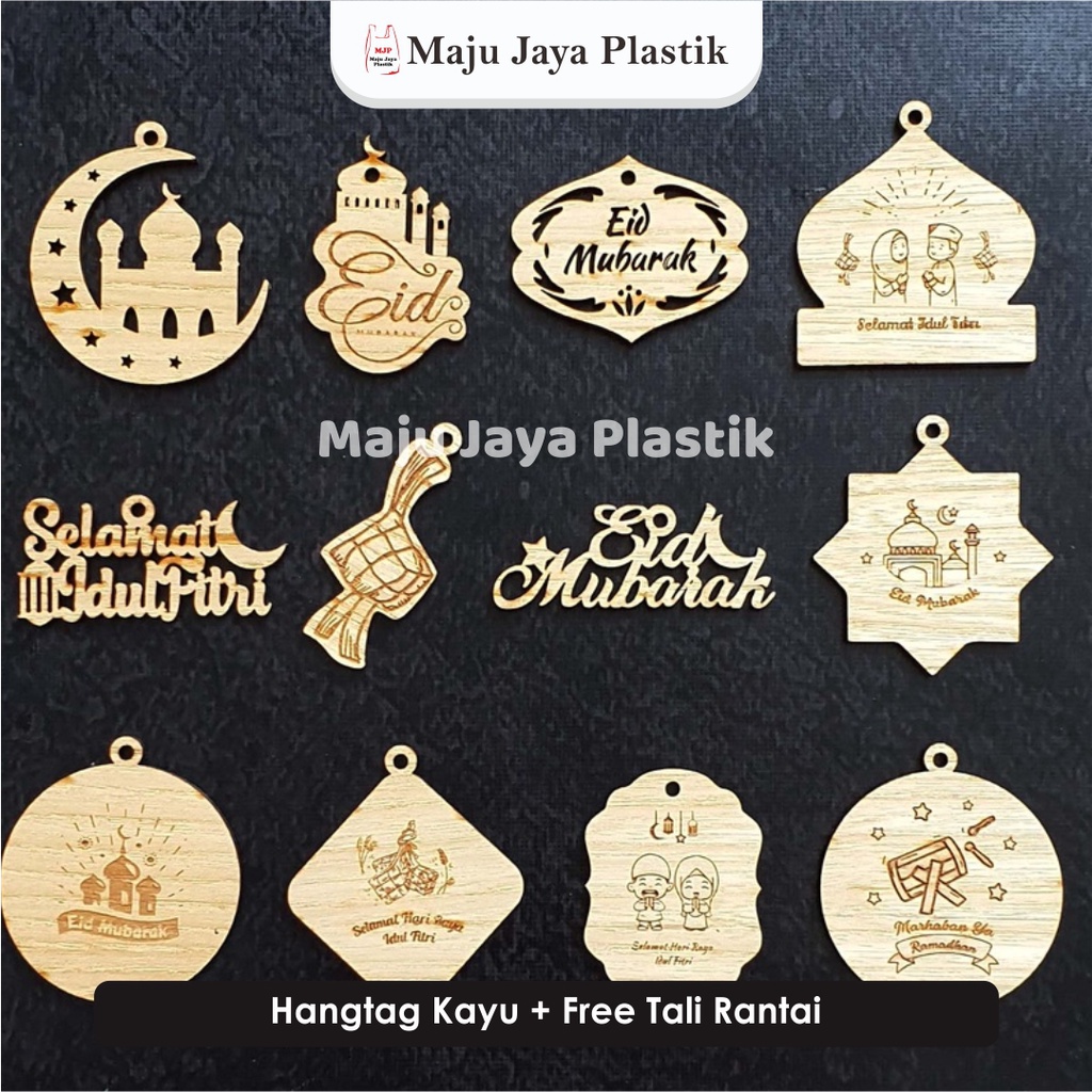 

Hangtag Kayu Idul Fitri, Gantungan Hampers Lebaran Eid Mubarak Ramadan Tag Kayu Idul Fitri| Hang Tag