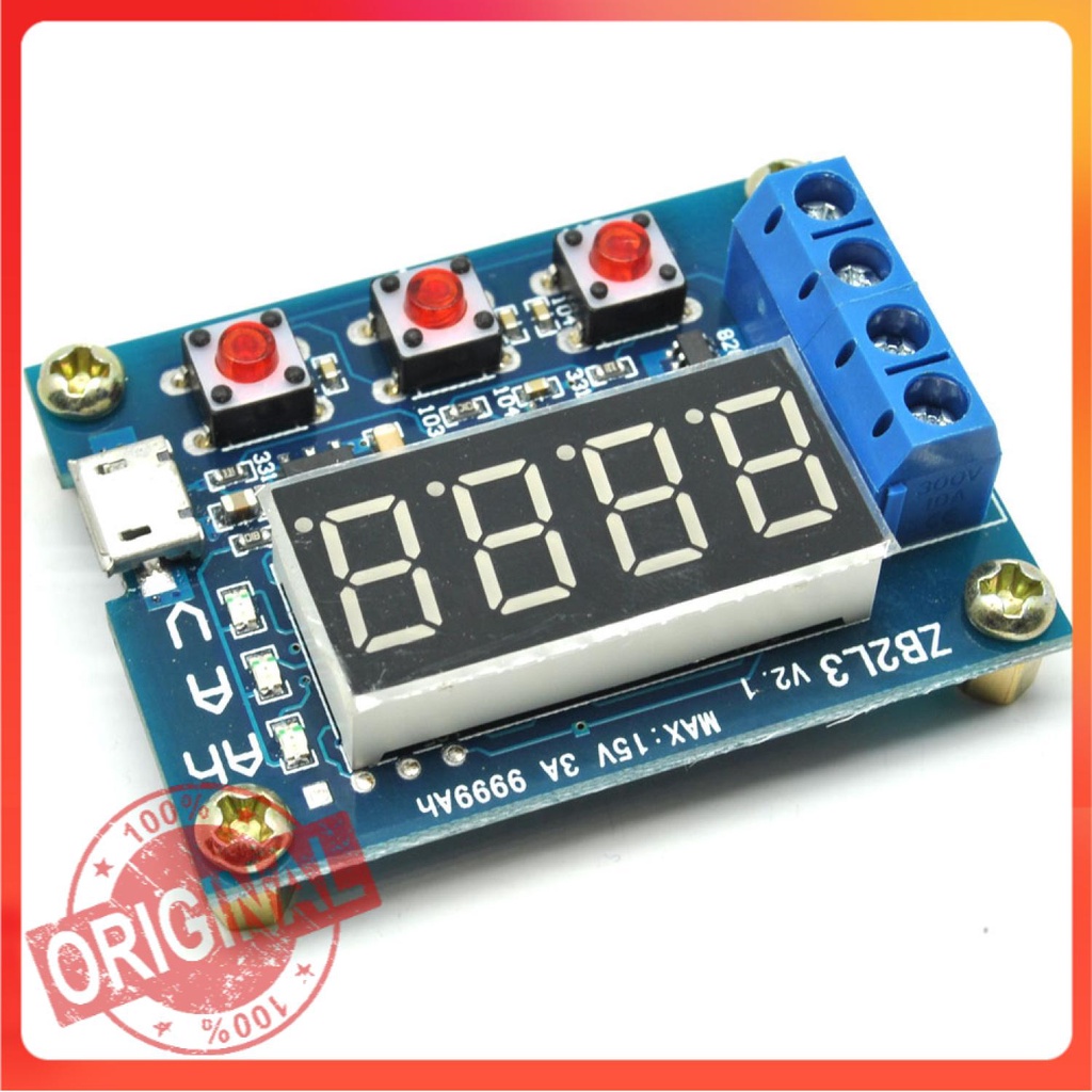 ORIGINAL Zhiyu Battery Capacity Meter Discharge Tester 1.5v~12v for 18650 ZB2L3