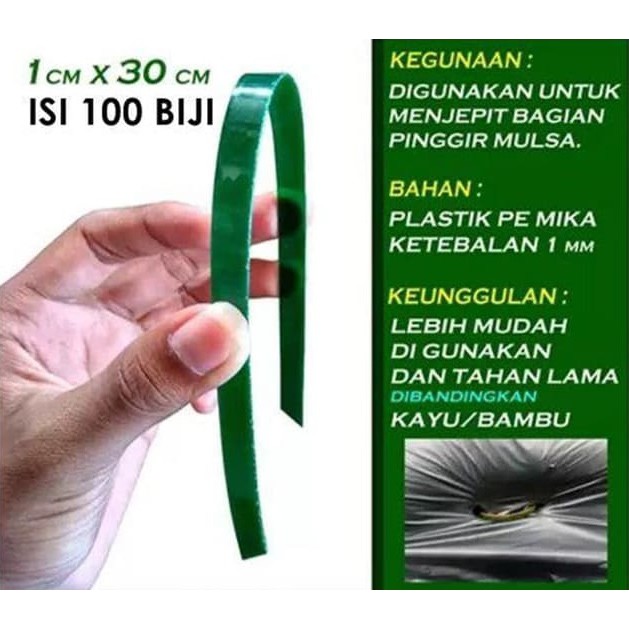 Alat Penjepit Plastik Mulsa Pengganti Kayu / Bambu / Pertanian Modern