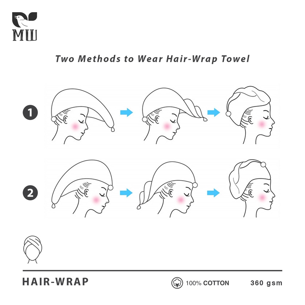 MWB Hairwrap Handuk Kepala Morning Whistle by Terry Palmer