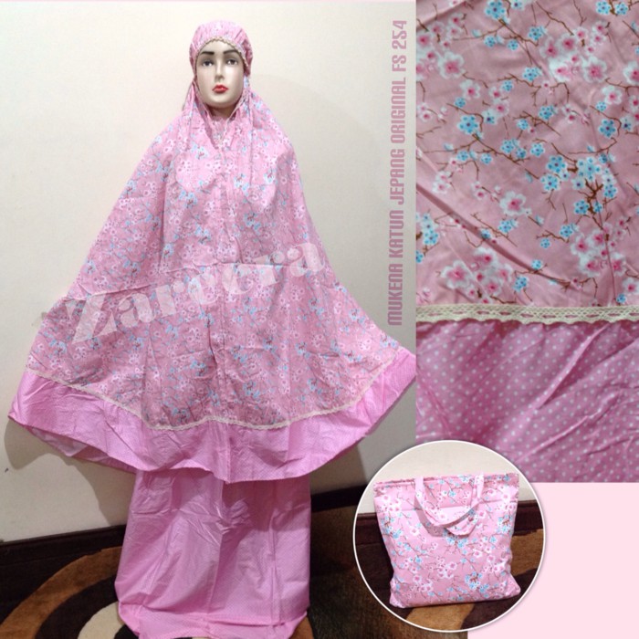 MUKENA KATUN JEPANG ORIGINAL RENDA/ MUKENA POLKADOT