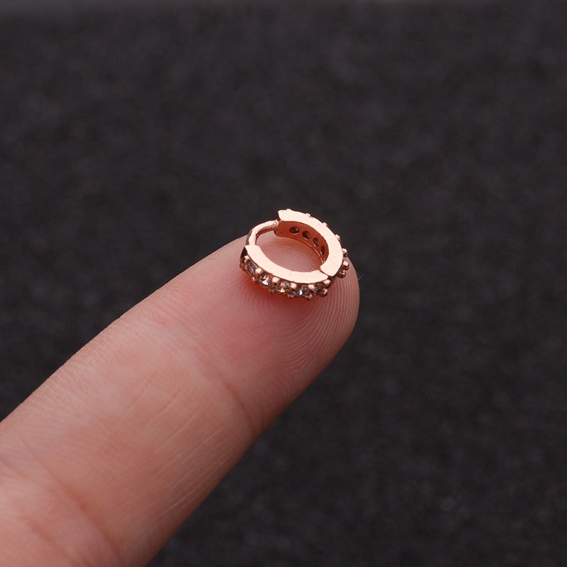 1pc Anting Bulat Mini Ukuran 6mm 8mm 10mm Untuk Wanita