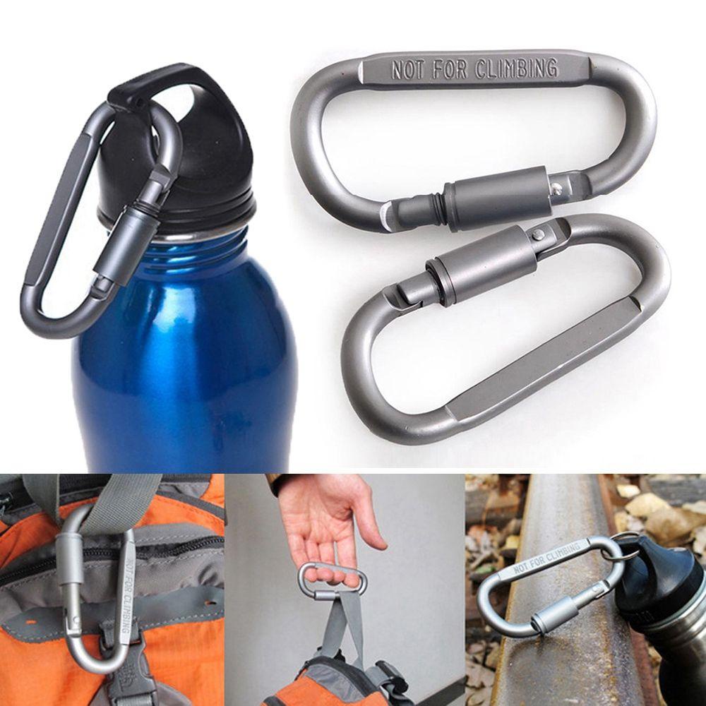 Bertanya-tanya1 /2 /5 /10 Pcs Climbing D Carabiner Baru Panas Paduan Aluminium Aksesoris Luar Ruangan Camping Hiking Kait