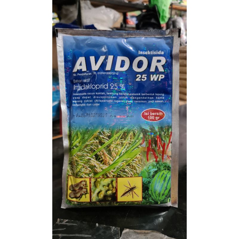 Insektisida AVIDOR 25WP 100Gram Untuk Wereng dan Trips