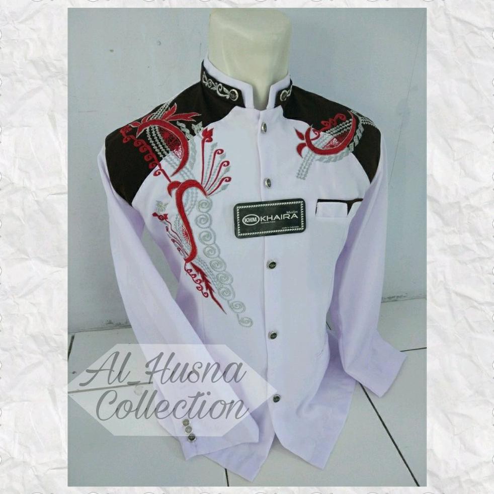 Hot Jasko Jaskoko Putih Kombinasi Merah Marun Kujang