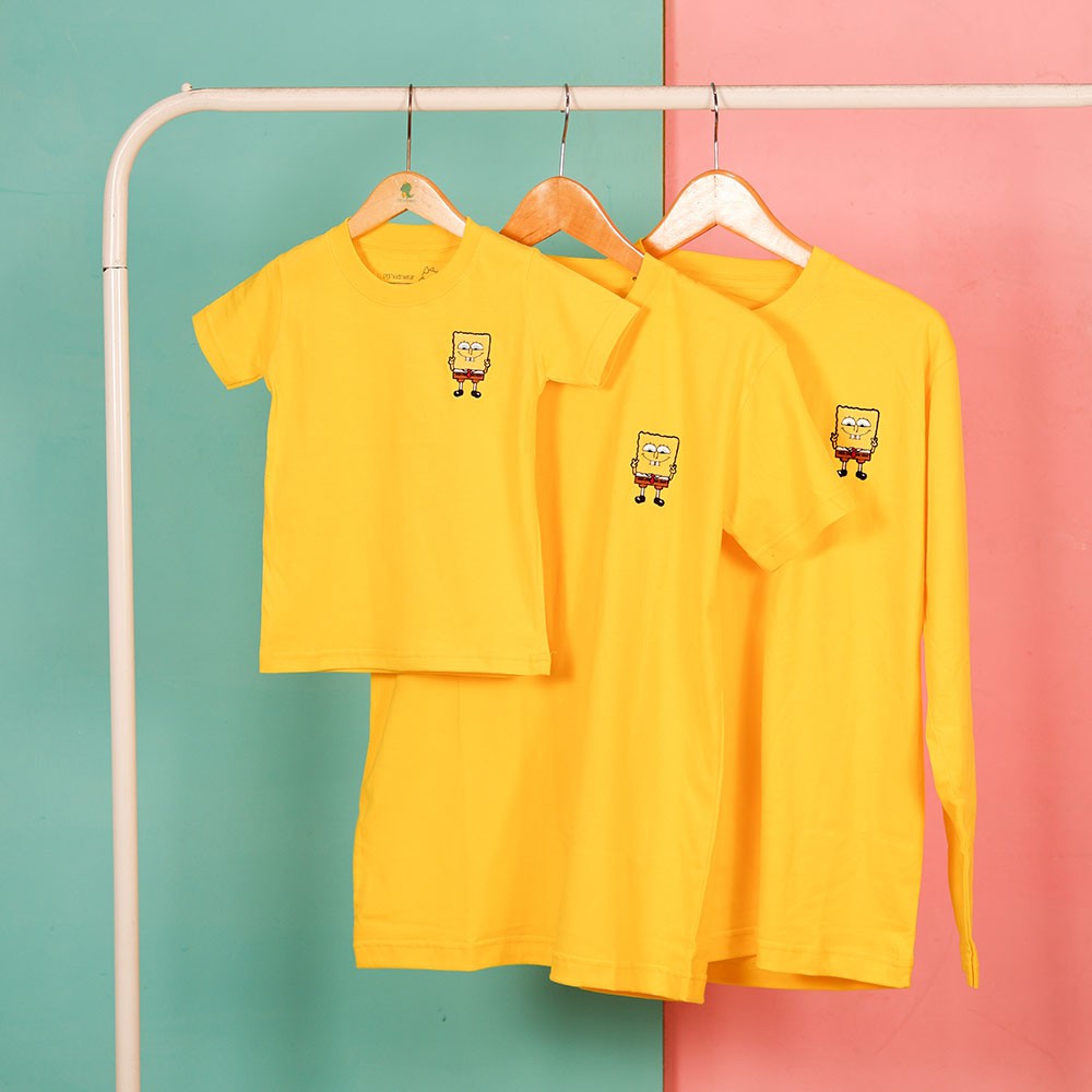 

Pop Kidswear Sponge Bob Couple tee - kaos kembar keluarga sponge bob patrick