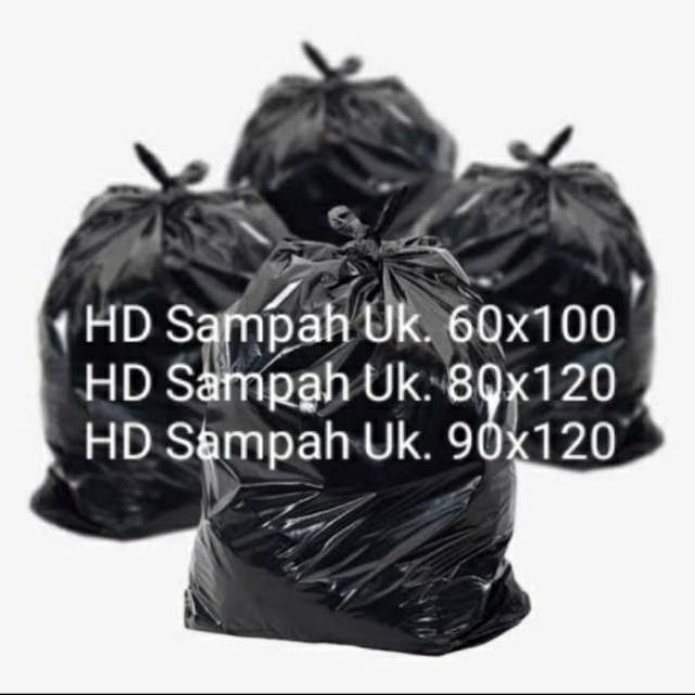 Kantong Plastik Sampah JUMBO 90 x120 (900 gram) / Kresek HD Sampah