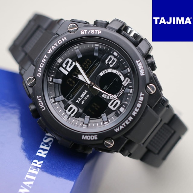 Jam Tangan pria Tajima original dualtime