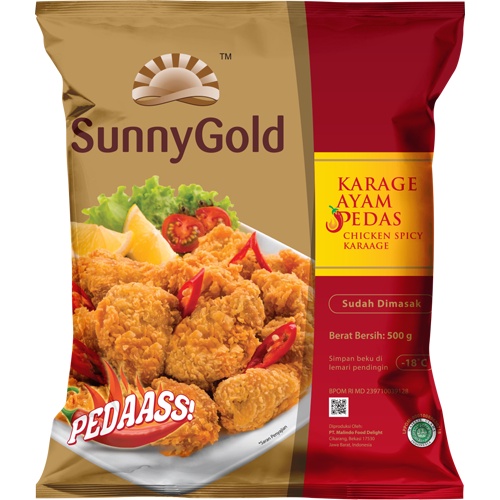 

SUNNY GOLD SPICY CHICKEN KARAGE 500 GRAM
